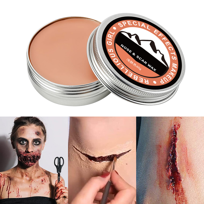 Body Paint Sfx - Narbenwachs SFX Make-up-Set mit Spatel, Hautmodellierwachs