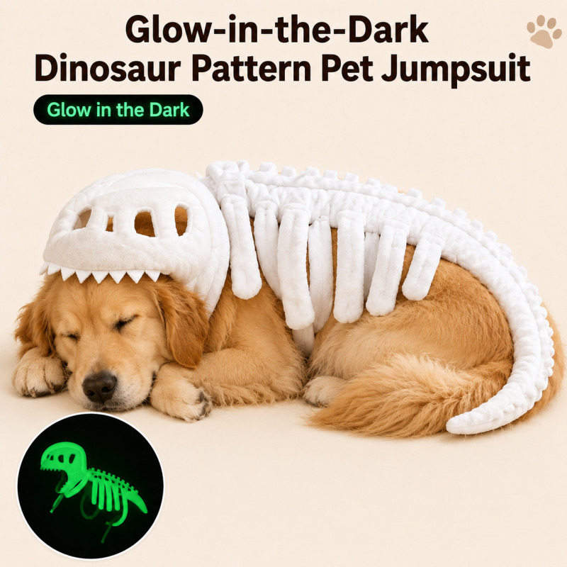 Cosplay Prop Patterns - Dinosaurier-Muster Haustier-Bodysuit für Hunde und Katzen,