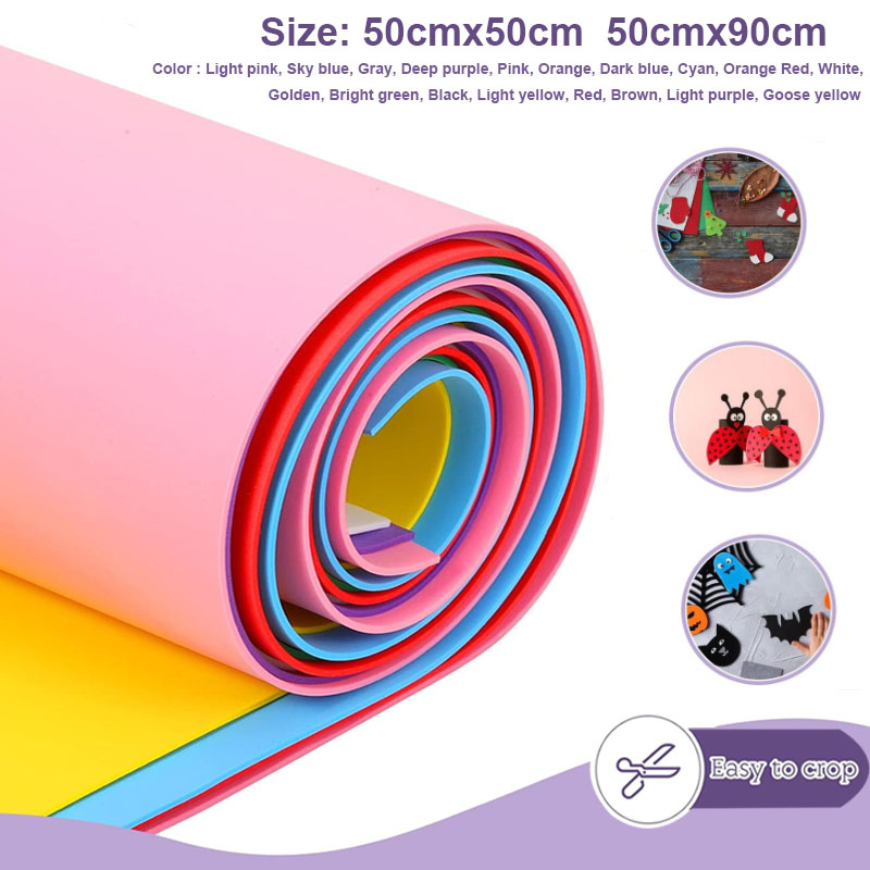 Craft Foam Roll - 1 Stück bunte Eva-Schaumstoffplatten Cosplay EVA-Schaum