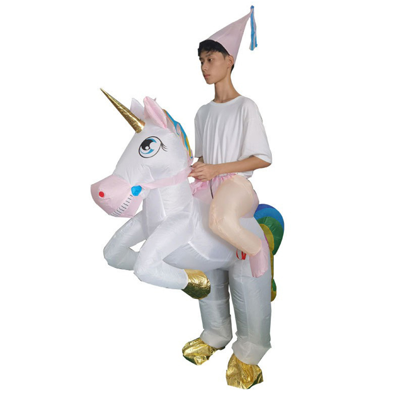 Aufblasbares Einhorn-Kostüm fü – Cosplay Prop Business Bewertung und Preis