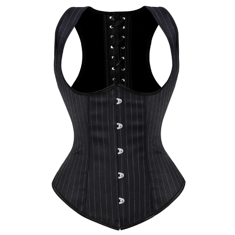 Damen Gothic Jacquard Unterbru – Boning Corset Steel Bewertung und Preis